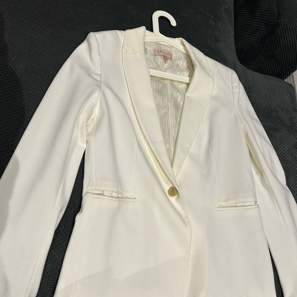 Philosophy Cream Blazer